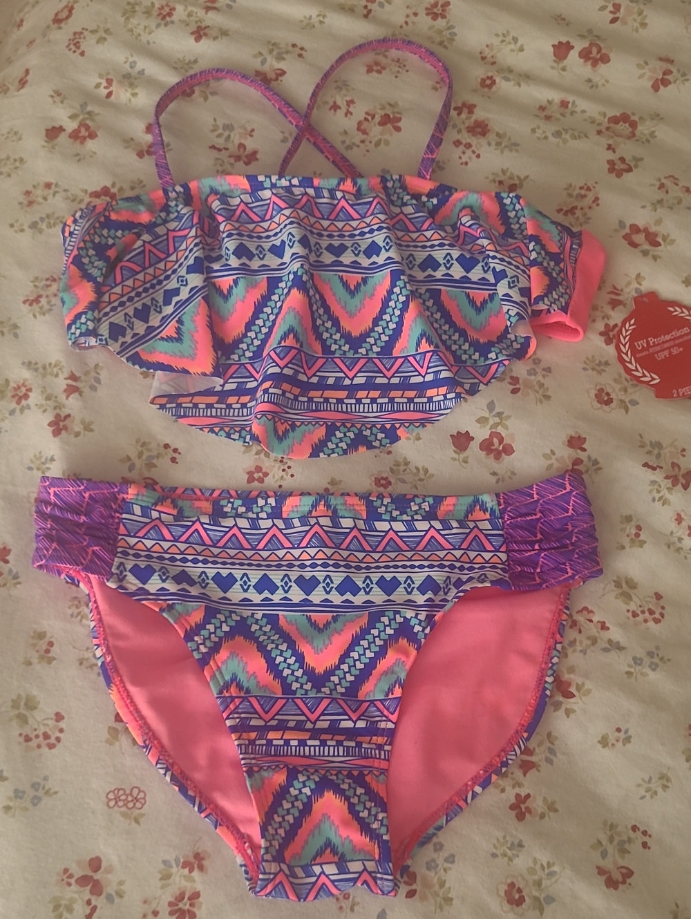 SO Girls Bikini Set - Pink, Purple, Blue, Neon Coral